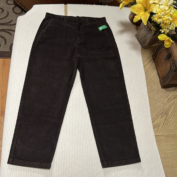 Gap pleated cordur brown noir pants - Picture 2 of 14
